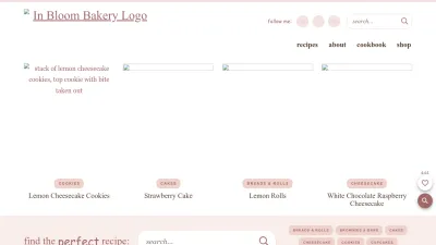 Screenshot of Inbloombakery.com