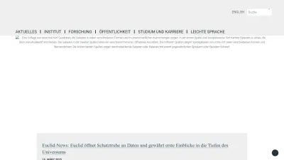 Screenshot of Mpia.de