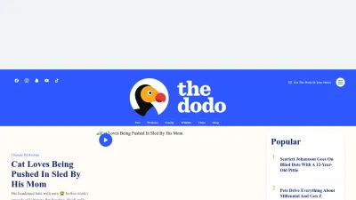 Screenshot of Thedodo.com