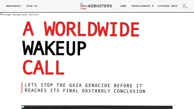 Screenshot of Adbusters.org