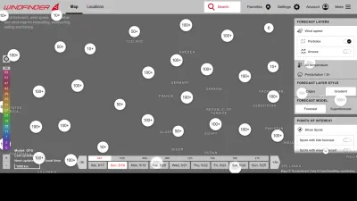 Screenshot of Windfinder.com