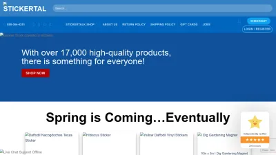 Screenshot of Stickertalk.com