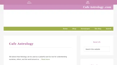 Screenshot of Cafeastrology.com