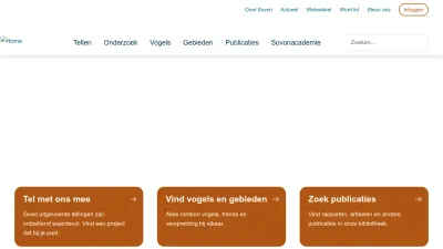 Screenshot of Sovon.nl