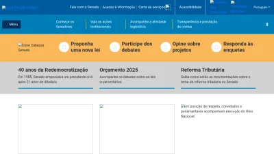 Screenshot of Www12.senado.leg.br