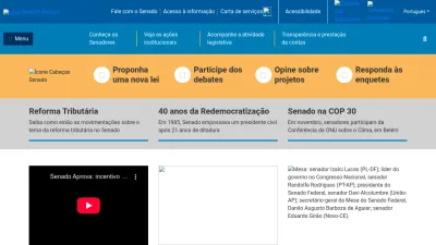 Screenshot preview of www12.senado.leg.br