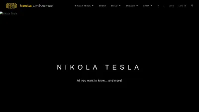 Screenshot of Teslauniverse.com