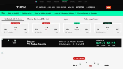 Screenshot preview of tudn.com