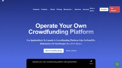 Screenshot of Ignitiondeck.com