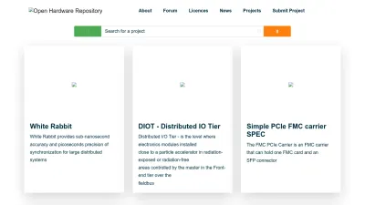 Screenshot of Ohwr.org