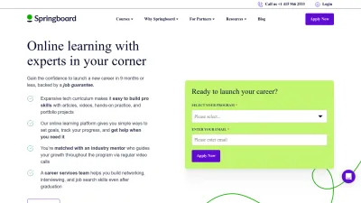 Screenshot of Springboard.com