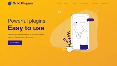 Screenshot of Goldplugins.com