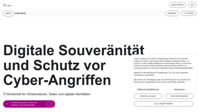 Screenshot of Secunet.com