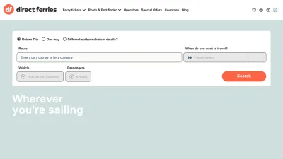 Screenshot of Directferries.co.uk