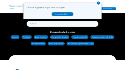 Screenshot of Auvergnerhonealpes.fr