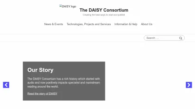 Screenshot of Daisy.org