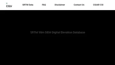 Screenshot of Srtm.csi.cgiar.org