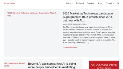 Screenshot of Chiefmartec.com
