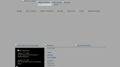Screenshot preview of georgerrmartin.com