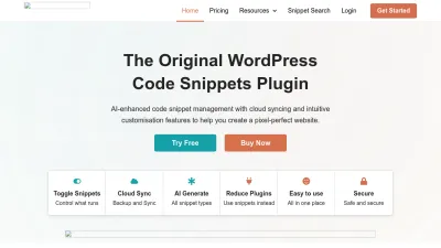 Screenshot of Codesnippets.pro
