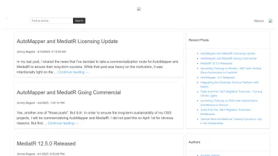 Screenshot of Lostechies.com