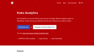 Screenshot of Kokoanalytics.com
