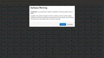 Screenshot of Emojitracker.com