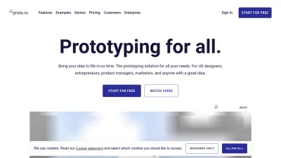 Screenshot of Proto.io