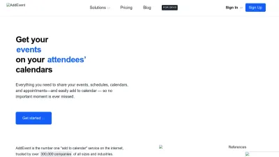 Screenshot of Addevent.com