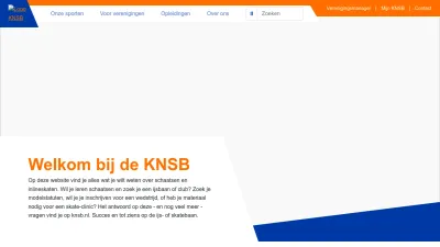 Screenshot of Knsb.nl