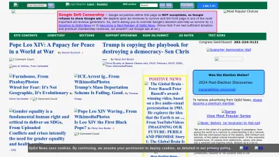 Screenshot preview of opednews.com