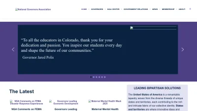 Screenshot preview of nga.org
