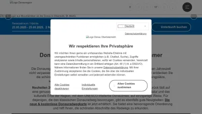 Screenshot of Donauregion.at