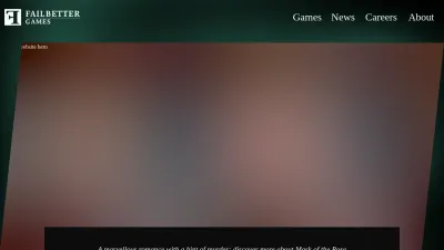 Screenshot of Failbettergames.com
