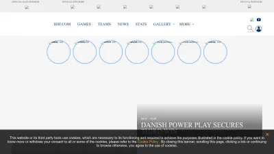 Screenshot of Iihf.com