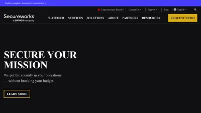 Screenshot of Secureworks.com