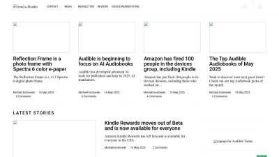Screenshot of Goodereader.com