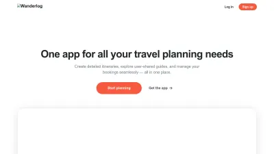 Screenshot preview of wanderlog.com