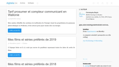 Screenshot of Digitalia.be