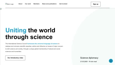 Screenshot of Council.science