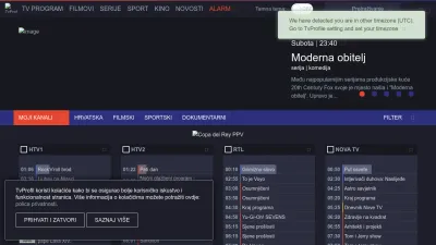 Screenshot of Tvprofil.com