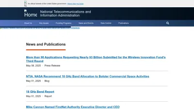 Screenshot of Ntia.gov