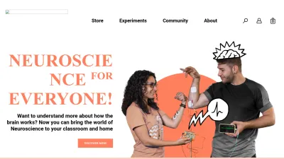 Screenshot of Backyardbrains.com