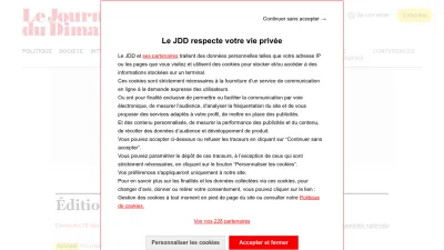 Screenshot of Lejdd.fr