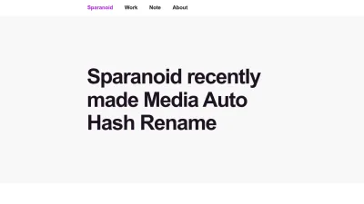 Screenshot of Sparanoid.com