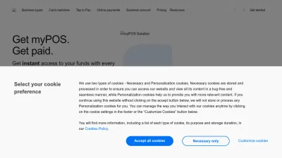 Screenshot of Mypos.com