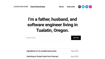 Screenshot of Danielbachhuber.com