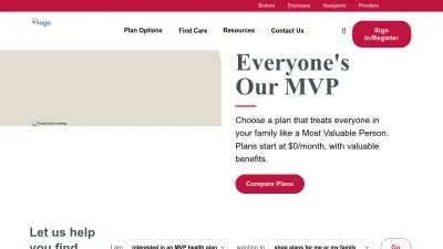 Screenshot of Mvphealthcare.com