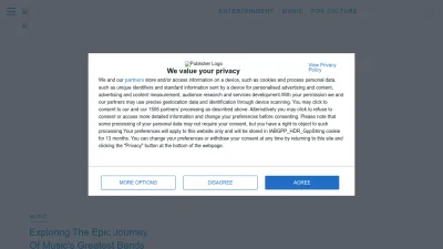 Screenshot of Purevolume.com