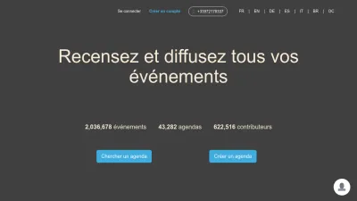 Screenshot of Openagenda.com